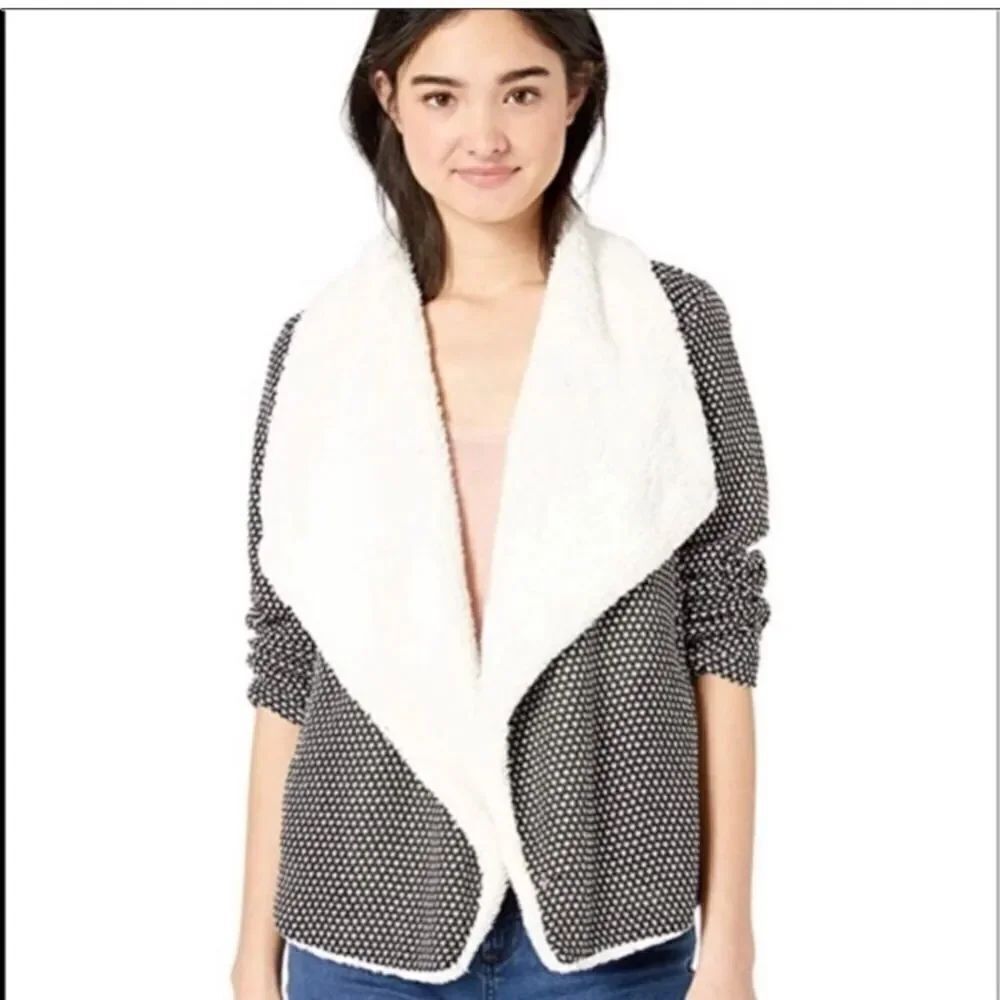 XS Jack by BB Dakota Crosshatch Knit Jacket NWT